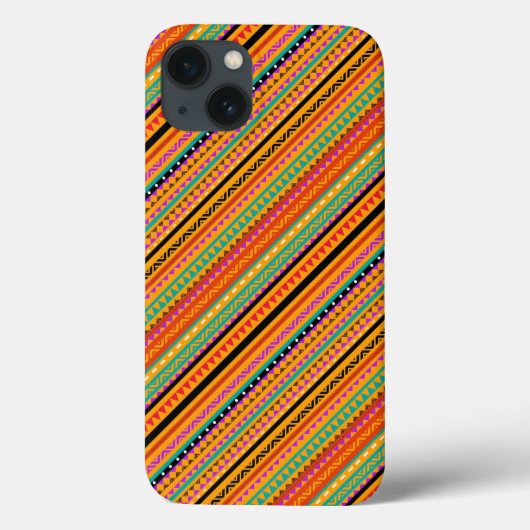 カラフルで可愛いアステカ伝統の模様デザイン Case-Mate iPhoneケース (裏面)