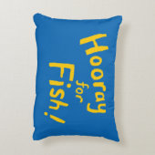 カラフルで図解入りの、写真付きのな魚の友人 アクセントクッション (裏面(縦))