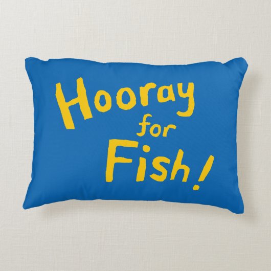 カラフルで図解入りの、写真付きのな魚の友人 アクセントクッション (裏面)