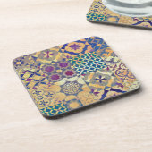 カラフルで地中海のな及びエーゲ海の伝統的なタイル コースター (左側)