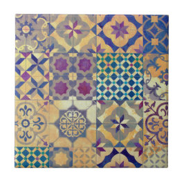 カラフルで地中海のな及びエーゲ海の伝統的なタイル タイル