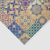 カラフルで地中海のな及びエーゲ海の伝統的なタイル 薄葉紙 (詳細)