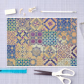 カラフルで地中海のな及びエーゲ海の伝統的なタイル 薄葉紙 (クラフト)