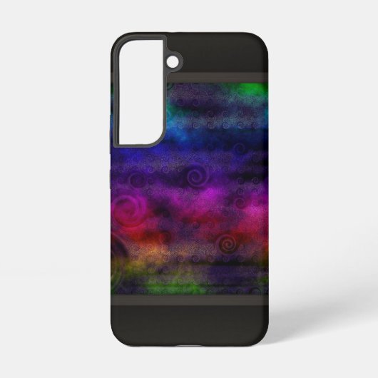 カラフルで夢のような抽象画 SAMSUNG GALAXYケース (裏面)