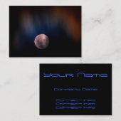 カラフルで完全な月の月の虹の空 名刺 (正面/裏面)