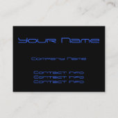 カラフルで完全な月の月の虹の空 名刺 (裏面)