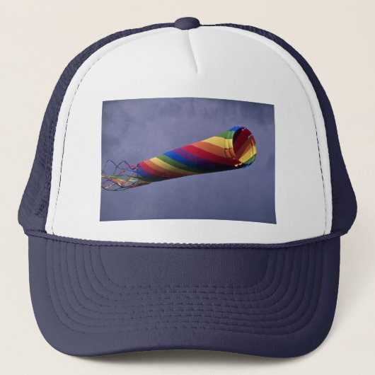 カラフルで巨大で、多彩なwindsock キャップ (正面)
