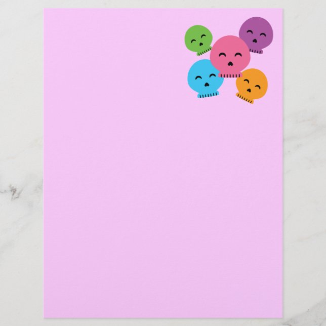 カラフルで幸せなスカル (正面)