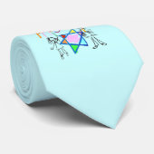 カラフルで幸せな過ぎ越しの祝い ネクタイ (ロール)