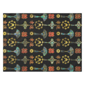 カラフルで幸運で中国のな記号パターン テーブルクロス (正面(横))