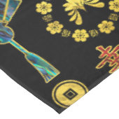 カラフルで幸運で中国のな記号パターン テーブルクロス (アングル)