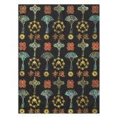 カラフルで幸運で中国のな記号パターン テーブルクロス (正面)