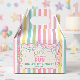 カラフルで幻想的な女の子の誕生日記念品ボックス フェイバーボックス
