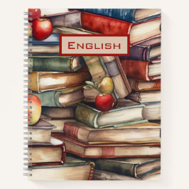 カラフルで幻想的な本好きのためのノート ノートブック