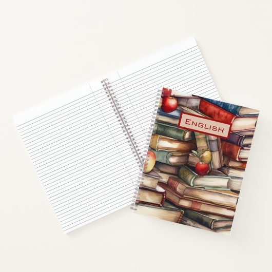 カラフルで幻想的な本好きのためのノート ノートブック (内部)