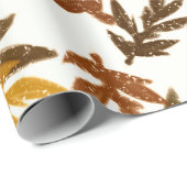 カラフルで幻想的な秋の落ち葉パーティー ラッピングペーパー (ロールコーナー)