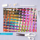 カラフルで幾何学的なプリントのティッシュペーパー 薄葉紙 (クラフト)