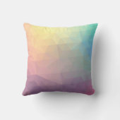 カラフルで幾何学的なモノグラム クッション (裏面)