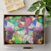 カラフルで明るいステンドグラス デコパージュ 薄葉紙 (ギフト)