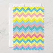 カラフルで明るい夏のレモネードの誕生会 招待状 (裏面)