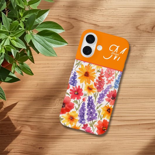 カラフルで明るい夏の花・庭の花の開花 Case-Mate iPhoneケース