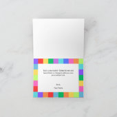 カラフルで明るい虹の感謝カード サンキューカード (内部)