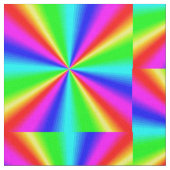 カラフルで明るい虹 ファブリック (クローズアップ)