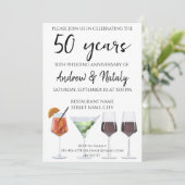 カラフルで楽しいカクテルのお誘い 招待状 (スタンド正面)