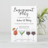 カラフルで楽しいカクテル 招待状 (スタンド正面)