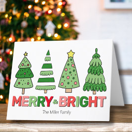 カラフルで楽しいクリスマス シーズンカード