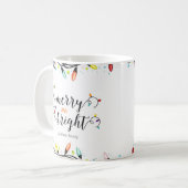 カラフルで楽しいクリスマス・パーティー コーヒーマグカップ (正面左)