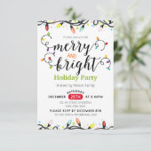 カラフルで楽しいホリデーパーティ 招待状 (スタンド正面)