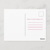 カラフルで楽しいマルガリータ＆タコス ハッピーバースデー ポストカード (裏面)