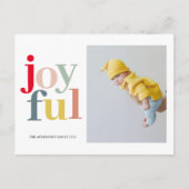 カラフルで楽しい写真 | ハッピーホリデー ポストカード (正面)