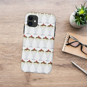 カラフルで楽しい、 whimsical アイスクリームサンデー オーダーメイド iPhone 11 ケース
