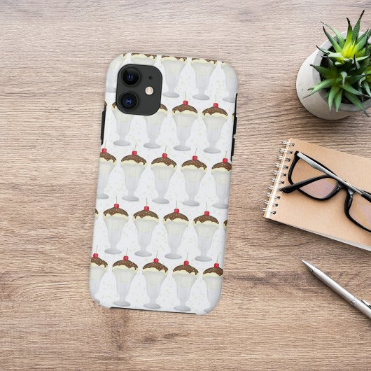 カラフルで楽しい、 whimsical アイスクリームサンデー オーダーメイド Case-Mate iPhoneケース