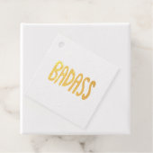 カラフルで楽しいBADASSな手書き風デザイン フェイバータグ (箱)
