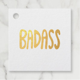 カラフルで楽しいBADASSな手書き風デザイン フェイバータグ