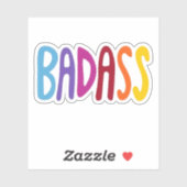 カラフルで楽しいBADASSレタリング シール (シート)