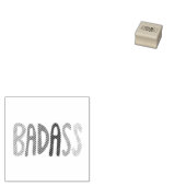 カラフルで楽しいBADASSレタリング ラバースタンプ (押印)