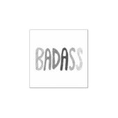 カラフルで楽しいBADASSレタリング ラバースタンプ (インプリント)