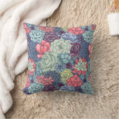 カラフルで水気が多いパターン クッション (ブランケット)