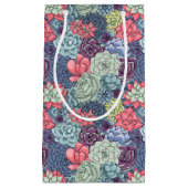 カラフルで水気が多いパターン スモールペーパーバッグ (正面)