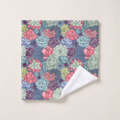 カラフルで水気が多いパターン バスタオルセット (ウォッシュタオル)