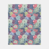 カラフルで水気が多いパターン フリースブランケット (正面)