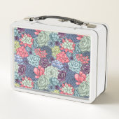 カラフルで水気が多いパターン メタルランチボックス (裏面)