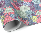 カラフルで水気が多いパターン ラッピングペーパー (ロールコーナー)