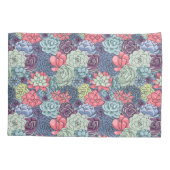 カラフルで水気が多いパターン 枕カバー (裏面-左)