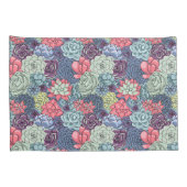 カラフルで水気が多いパターン 枕カバー (裏面-右)