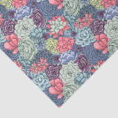 カラフルで水気が多いパターン 薄葉紙 (詳細)